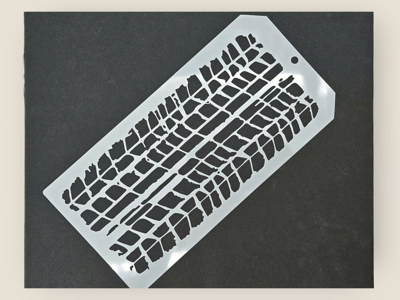 Tire Marks Stencil