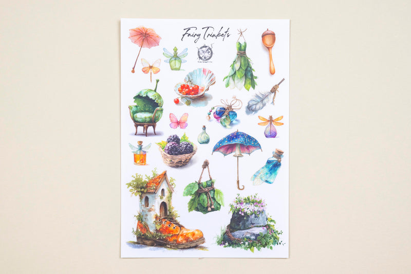Fairy Tiny Trinkets Sticker Sheet