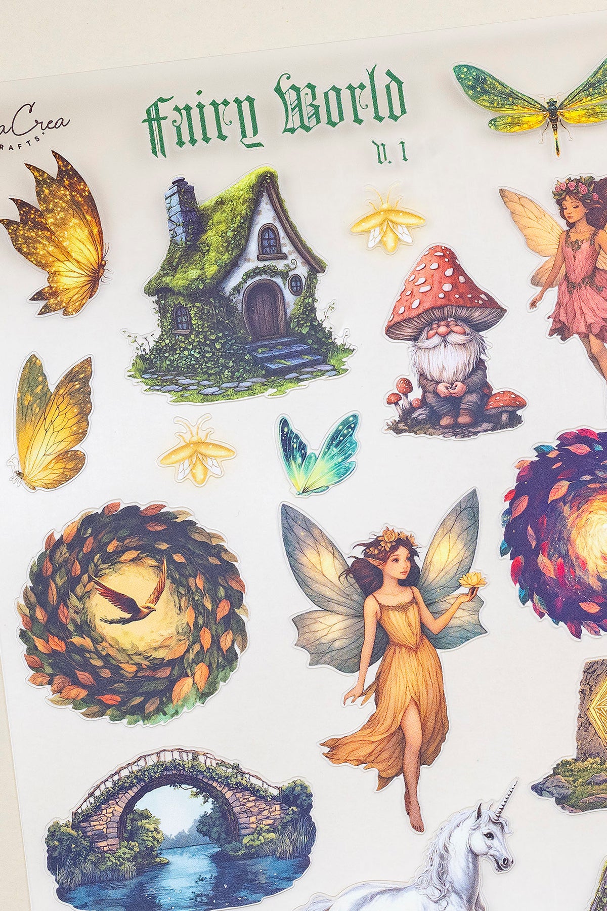 Fairy World Sticker Sheets — Transfer Stickers | CoraC