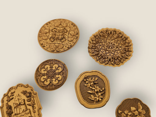 Vintage Faux-Wax Stickers