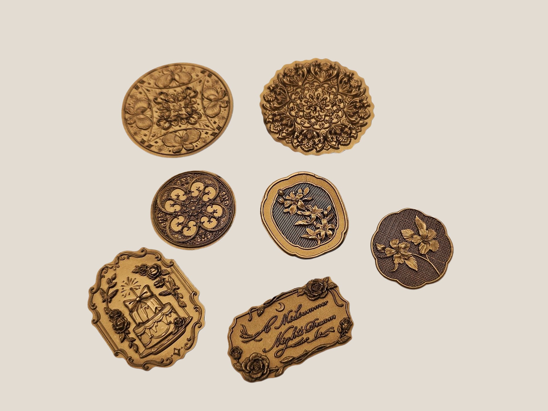 Vintage Faux-Wax Stickers