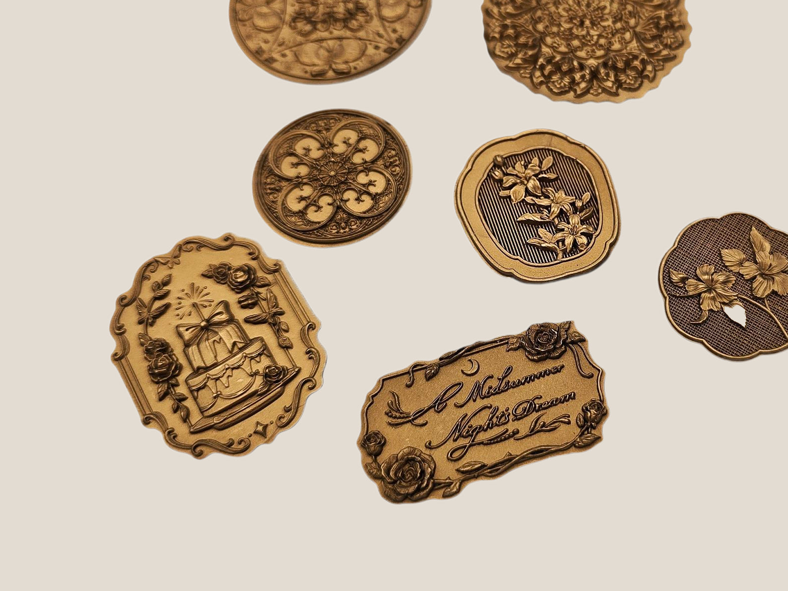 Vintage Faux-Wax Stickers