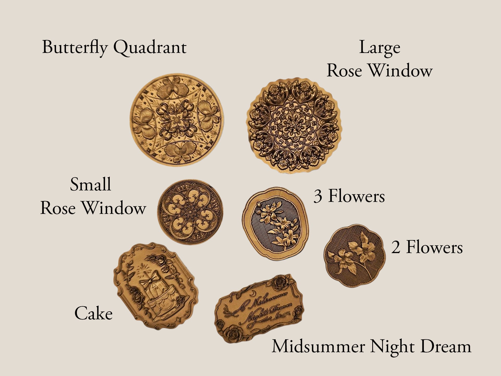 Vintage Faux-Wax Stickers