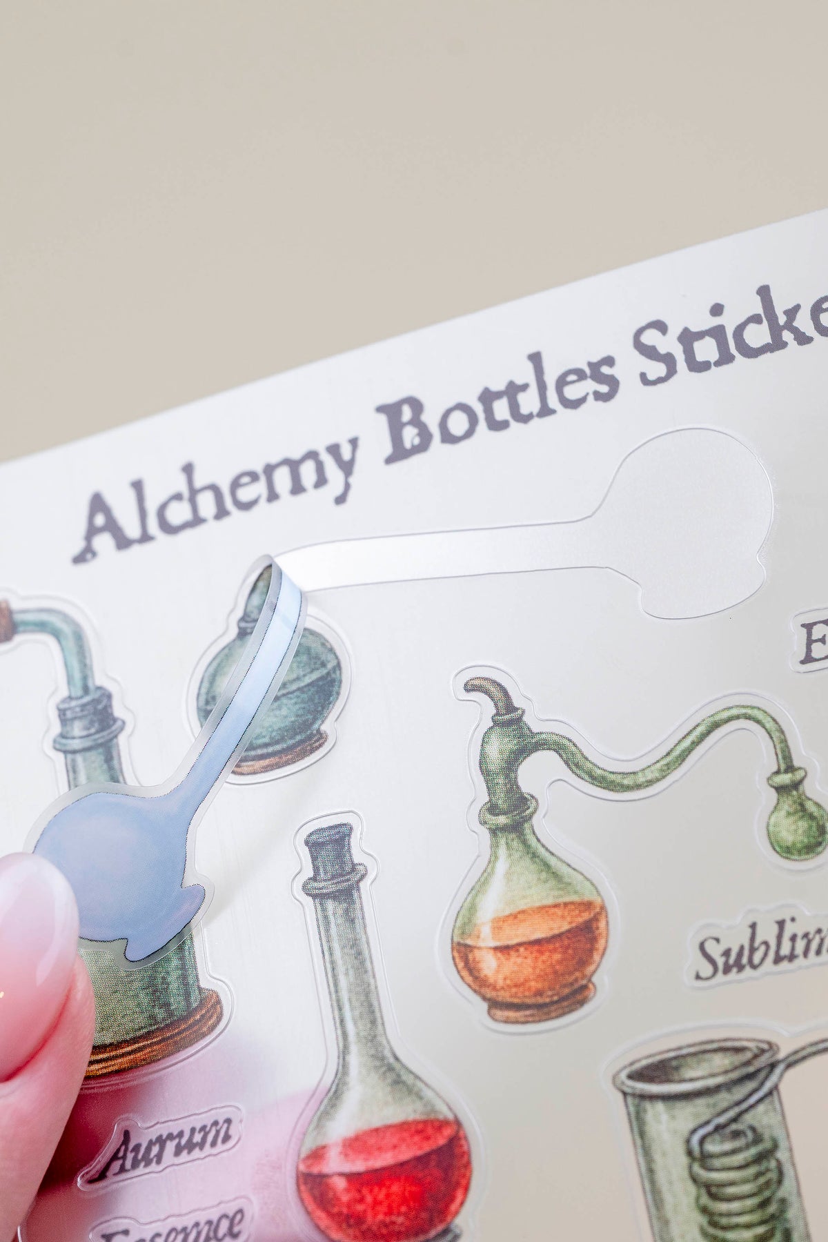 Alchemy Bottles Sticker Sheet — Sticker Sheets | CoraC