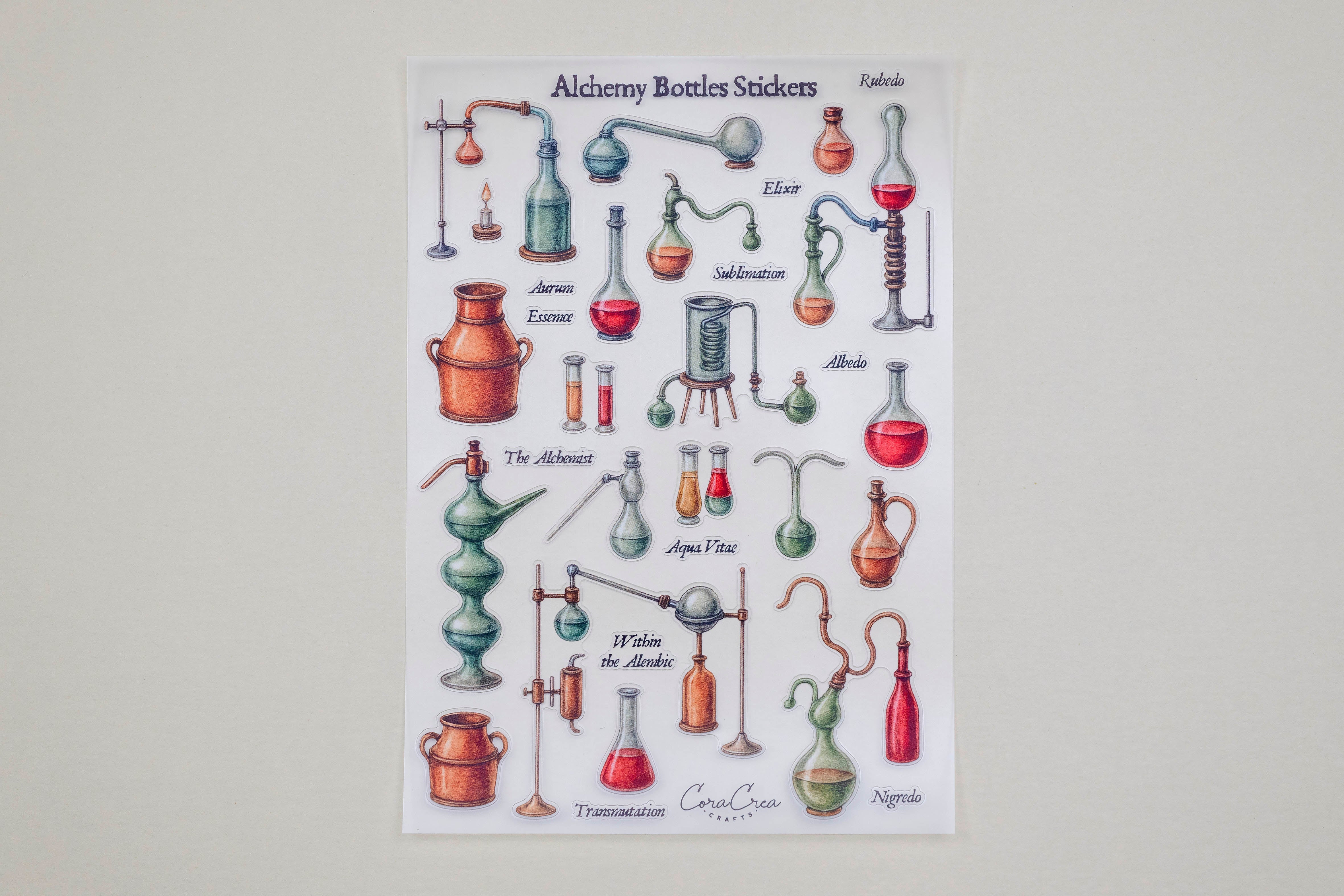 Alchemy Bottles Sticker Sheet