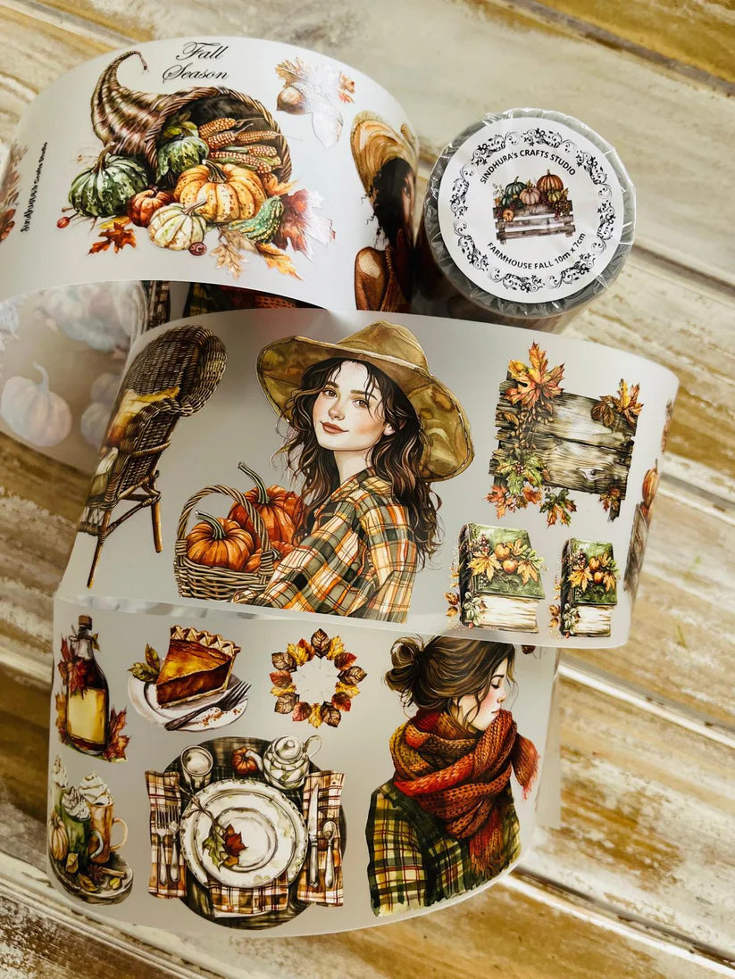 Farmhouse Fall Transparent Tape