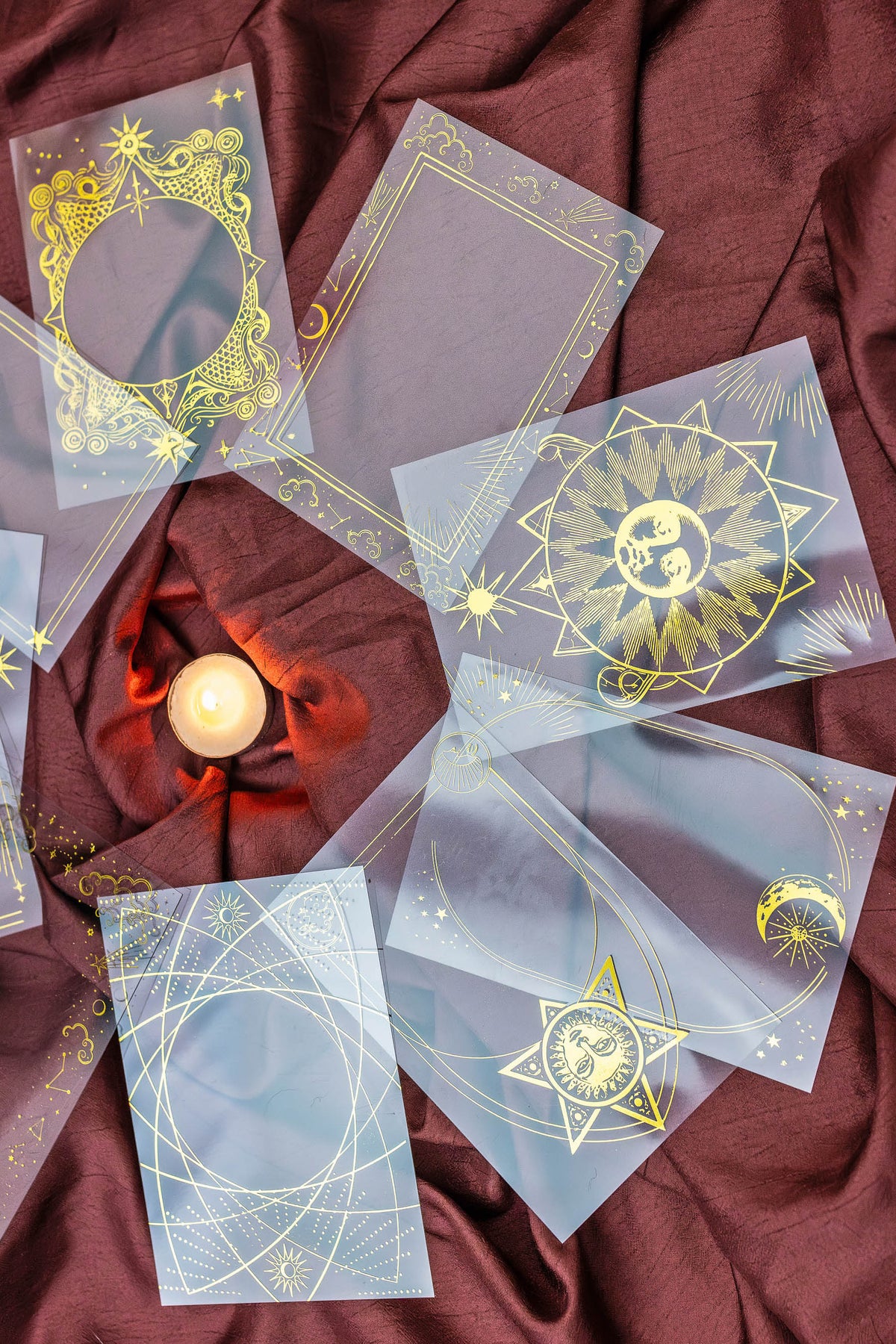 Gold Star Frames — Ephemera Packs | CoraCreaCrafts