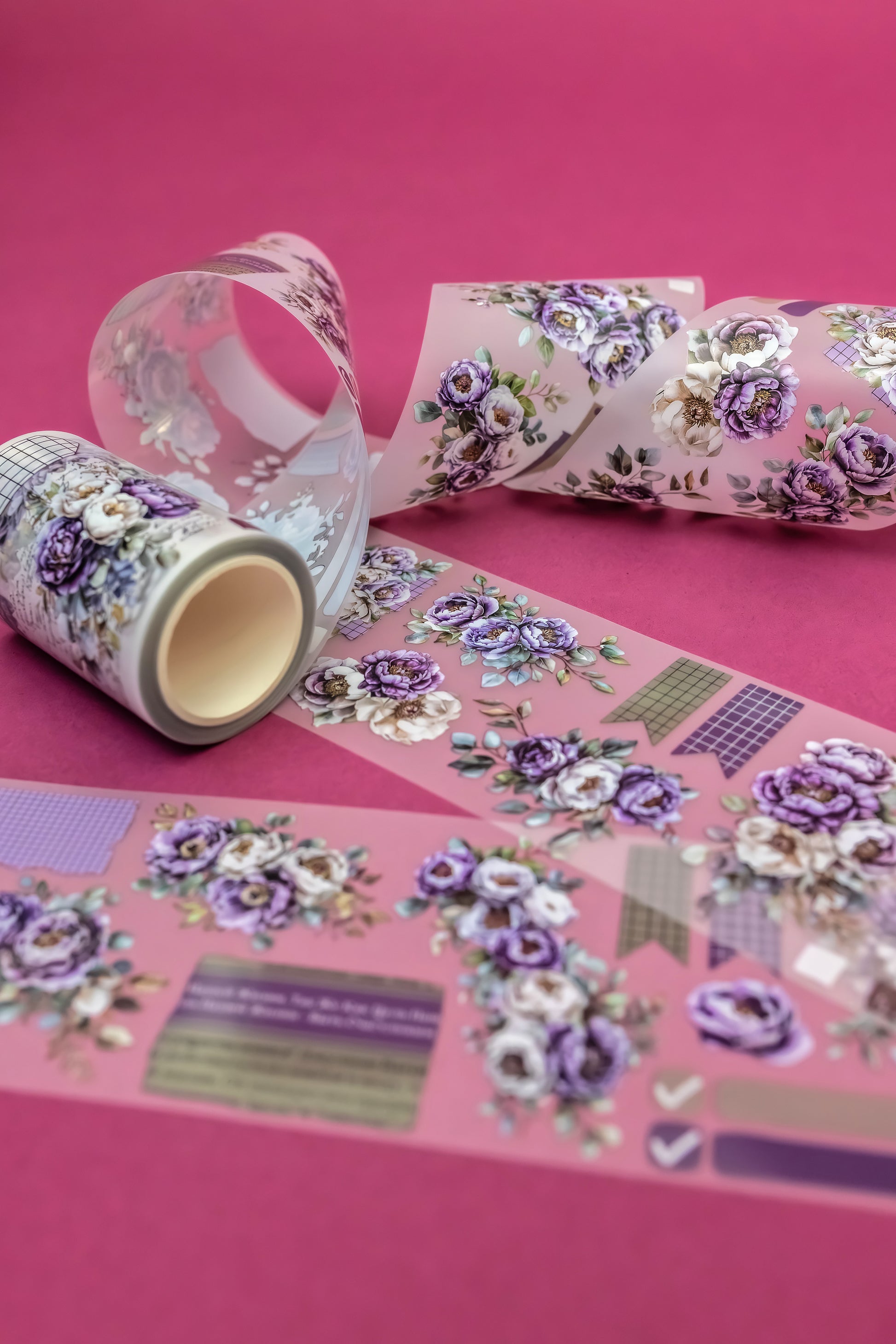 Purple Whimsy Transparent Tape