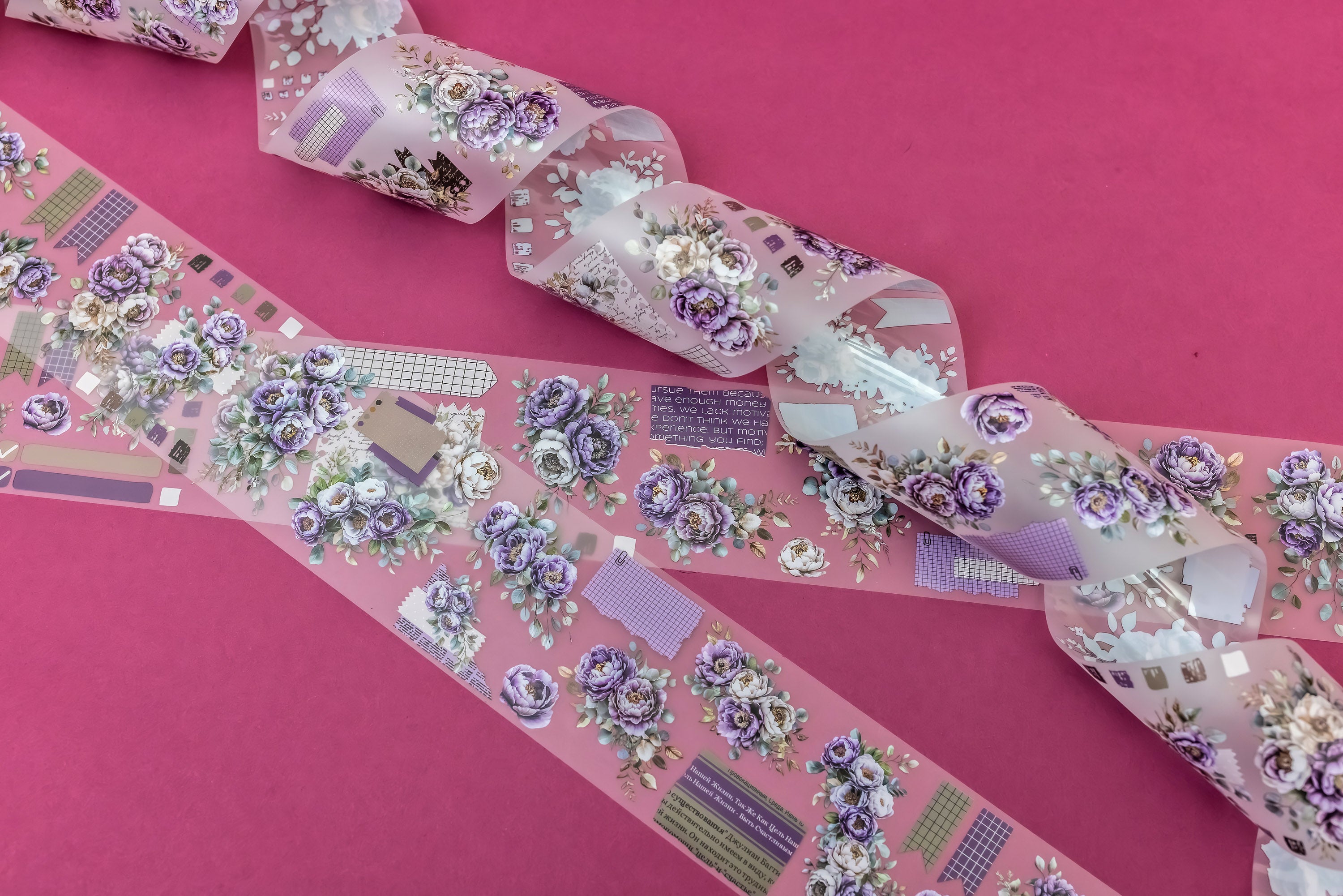 Purple Whimsy Transparent Tape