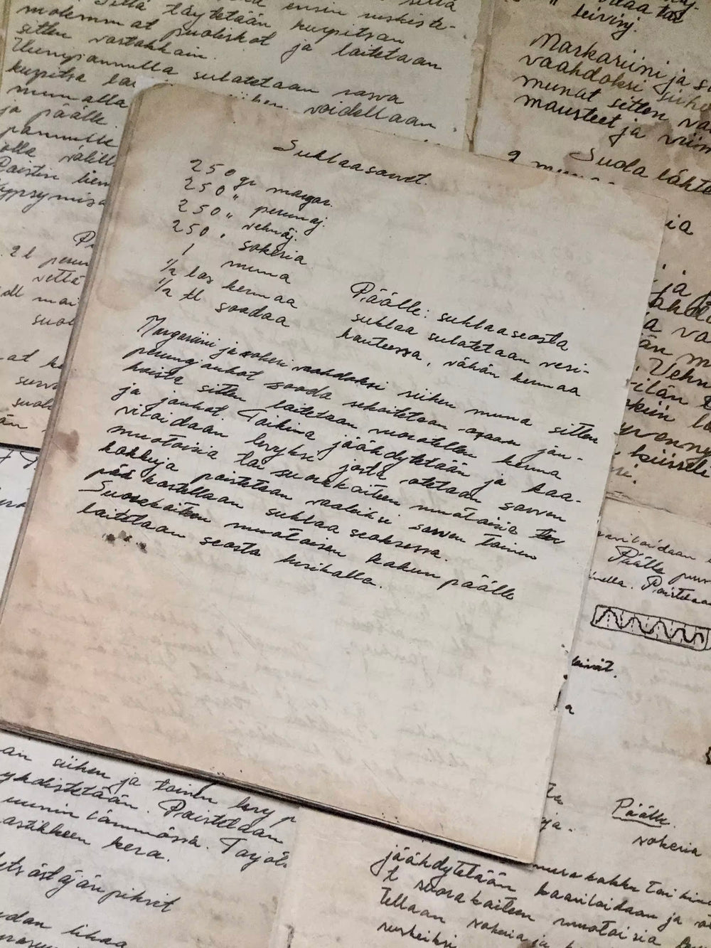 Vintage Script Paper Set