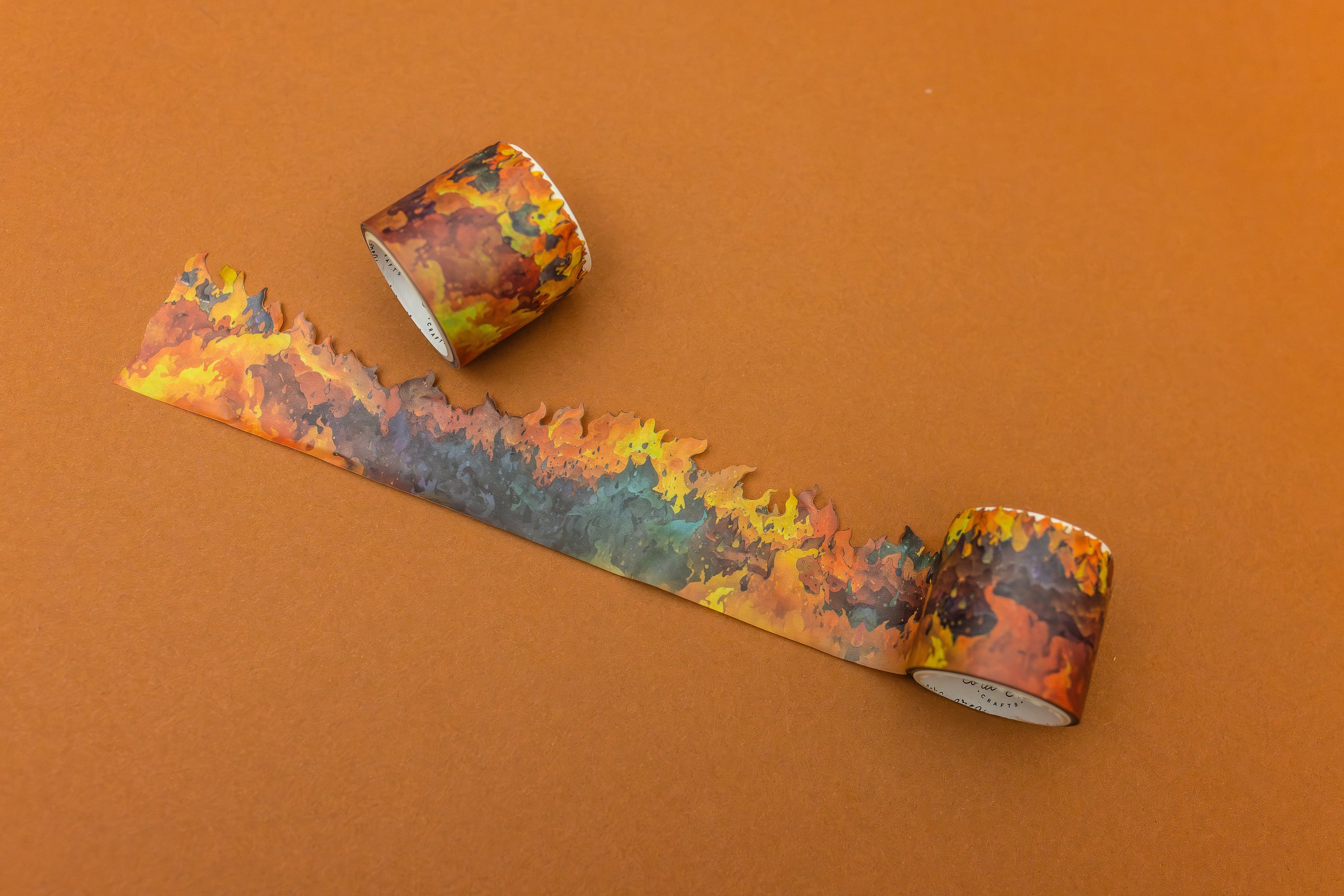 Flames Cutout Washi Tape