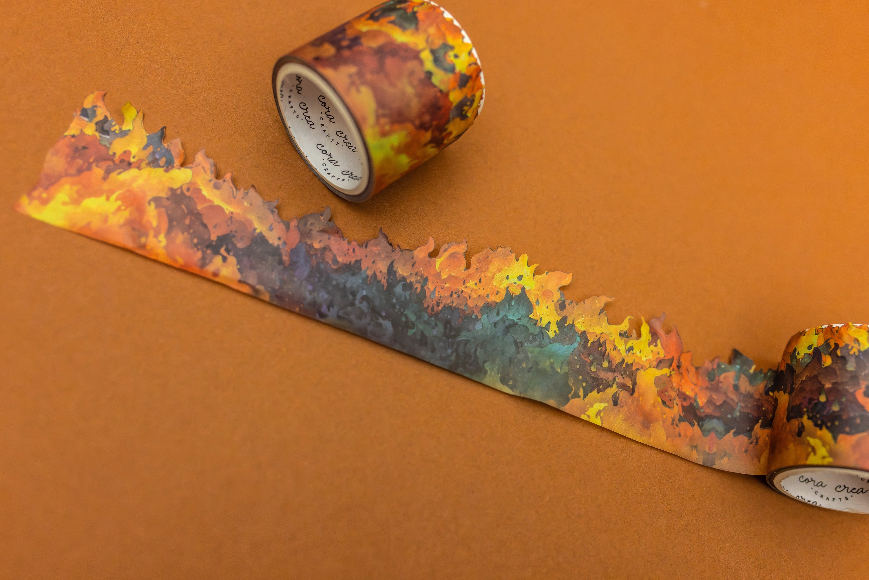 Flames Cutout Washi Tape