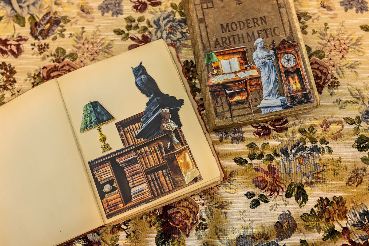 Library Theme Sticker Pack Libraries Sticker Pack — Ephemera Packs | CoraCreaCraf