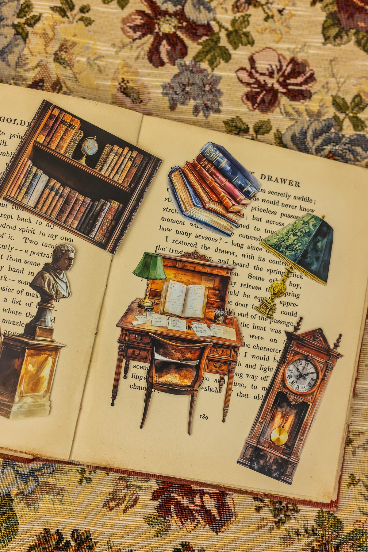 Library Theme Sticker Pack Libraries Sticker Pack — Ephemera Packs | CoraCreaCraf