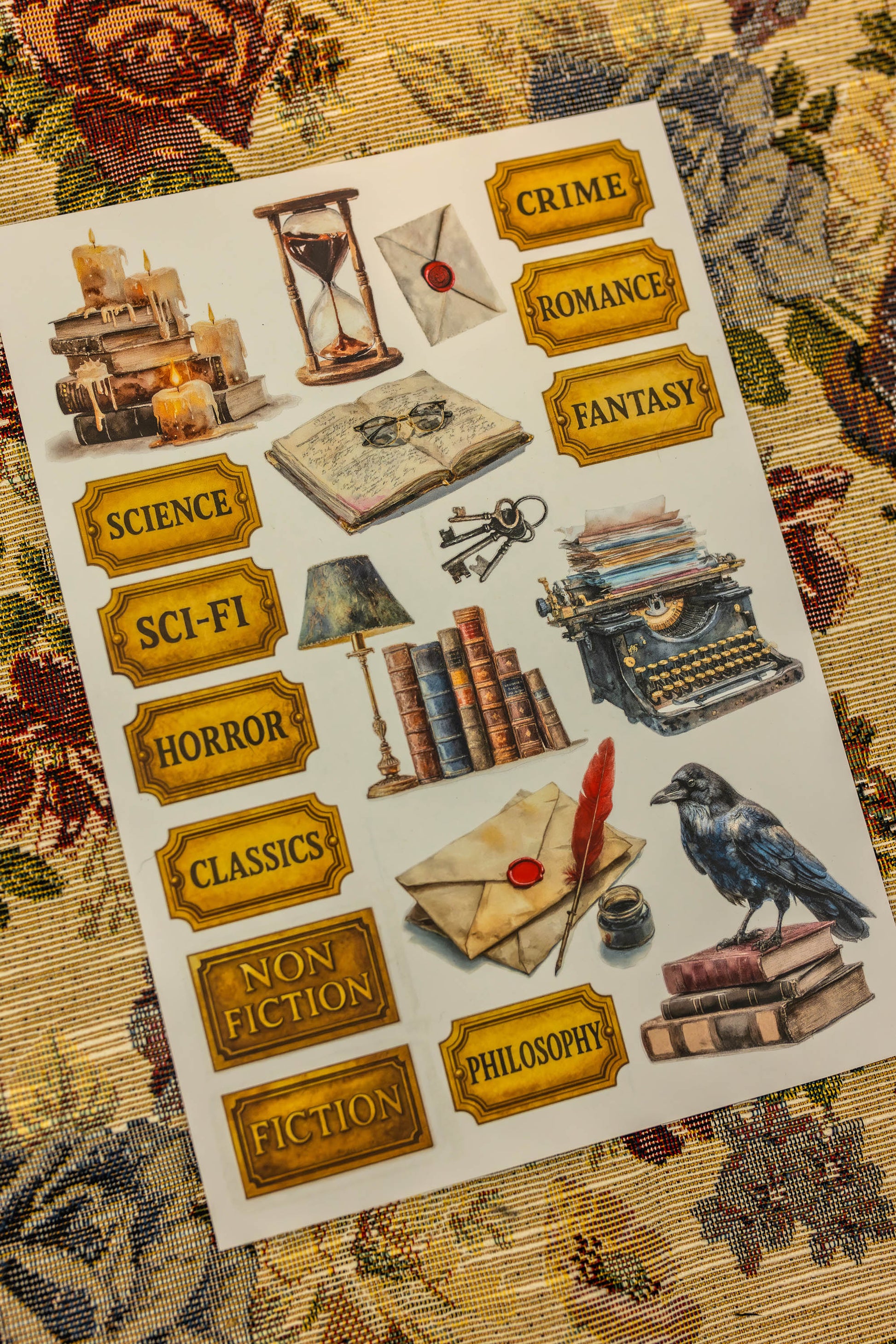 Library Sticker Sheet