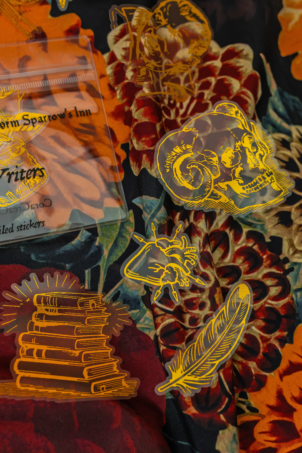 Gothic Writers Foiled Stickers