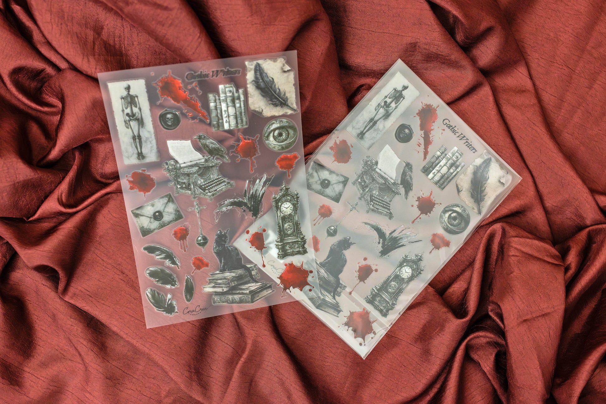 Gothic Writers Sticker Sheet