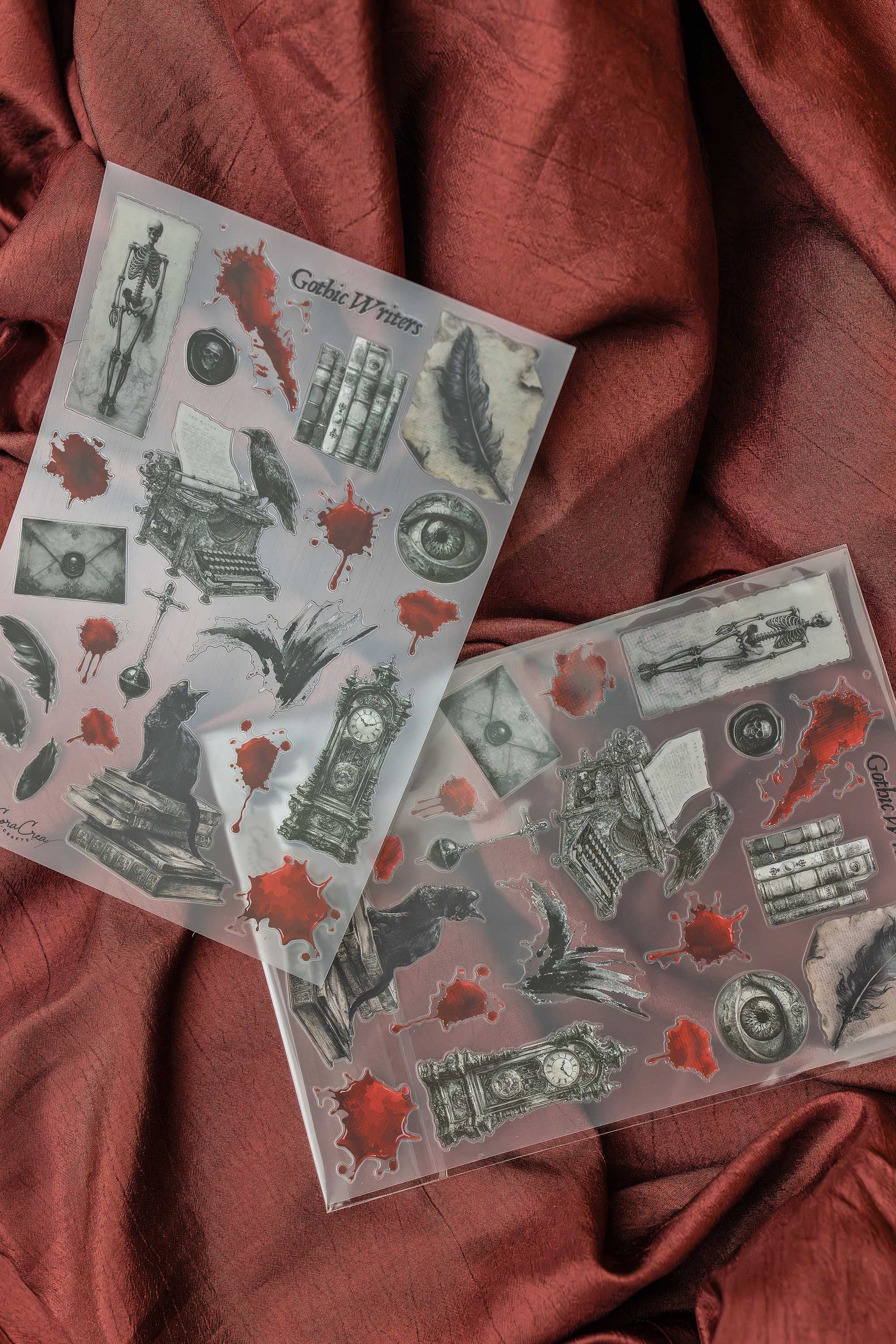 Gothic Writers Sticker Sheet