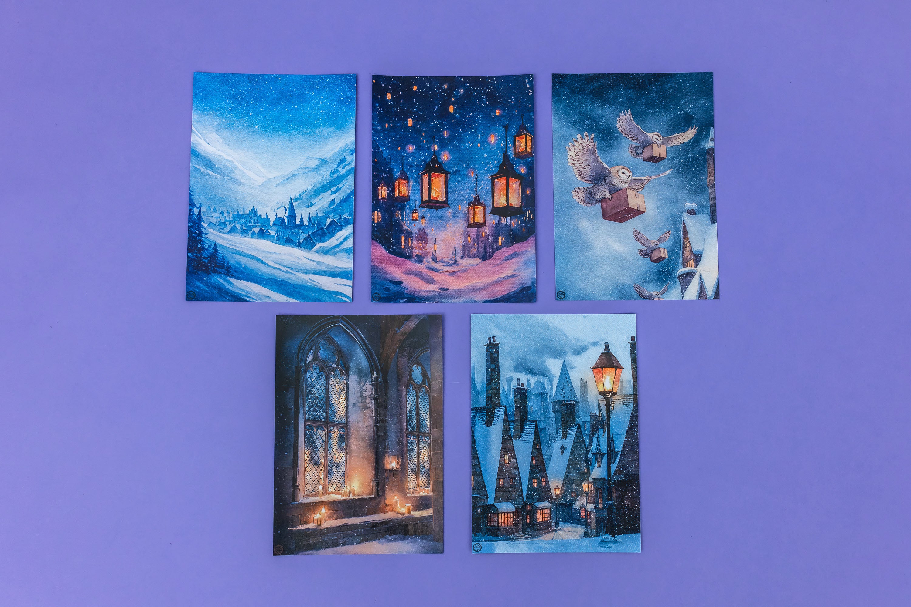 Magical Winter Scenes Paper Set