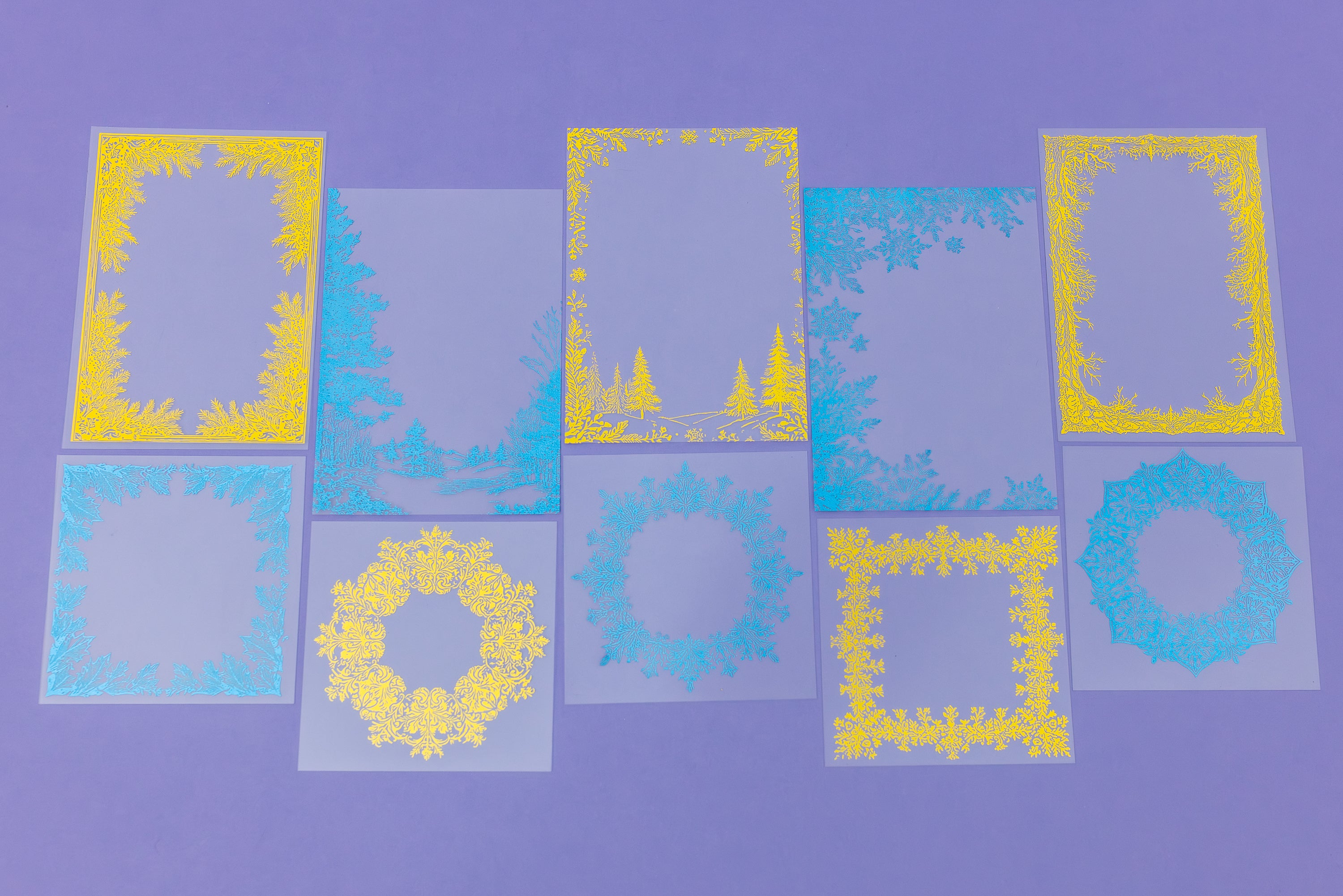 Transparent Winter Frames