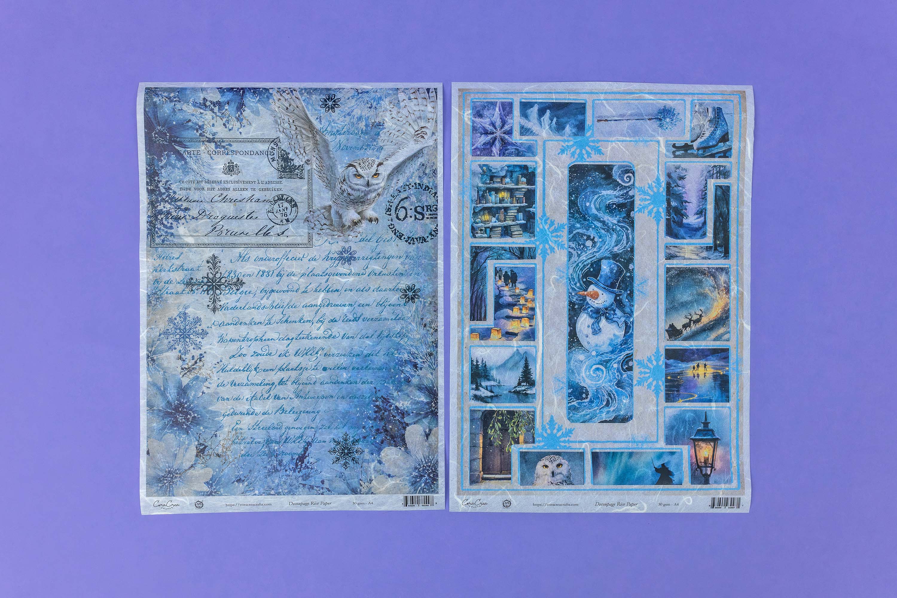 Winter Scenes Rice Paper Set