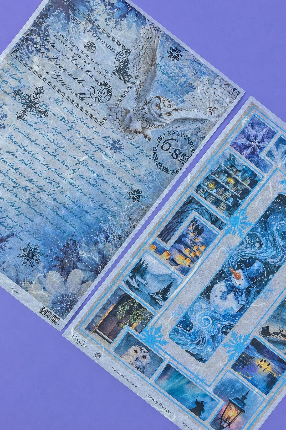 Winter Scenes Rice Paper Set – Rice Paper | CoraCreaCrafts