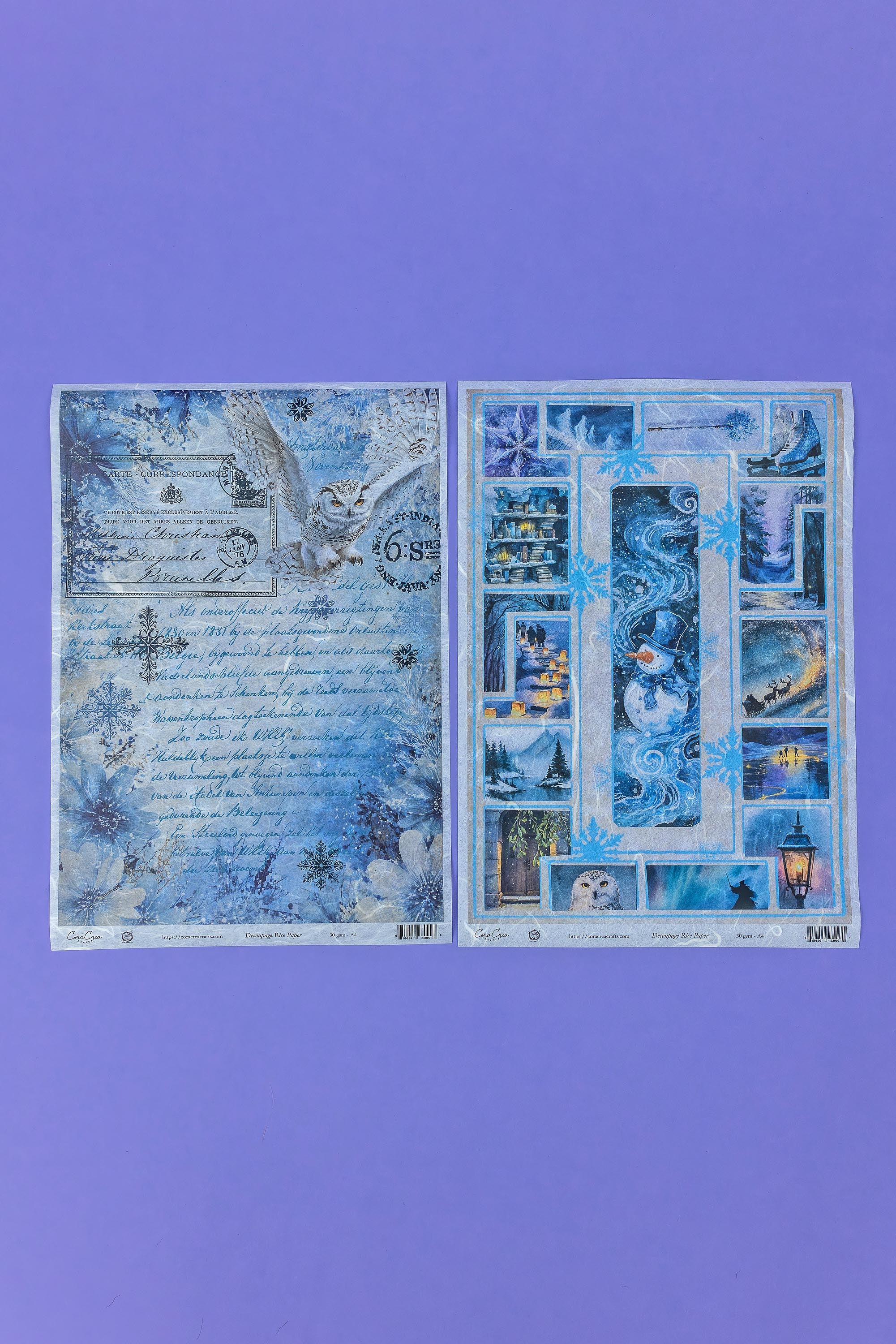 Winter Scenes Rice Paper Set