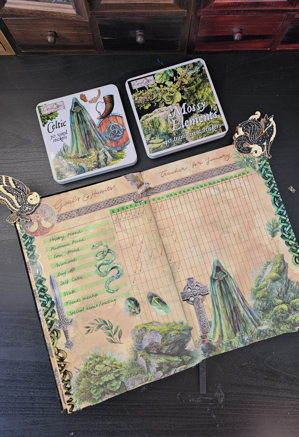 Mossy Elements Sticker Tin Box