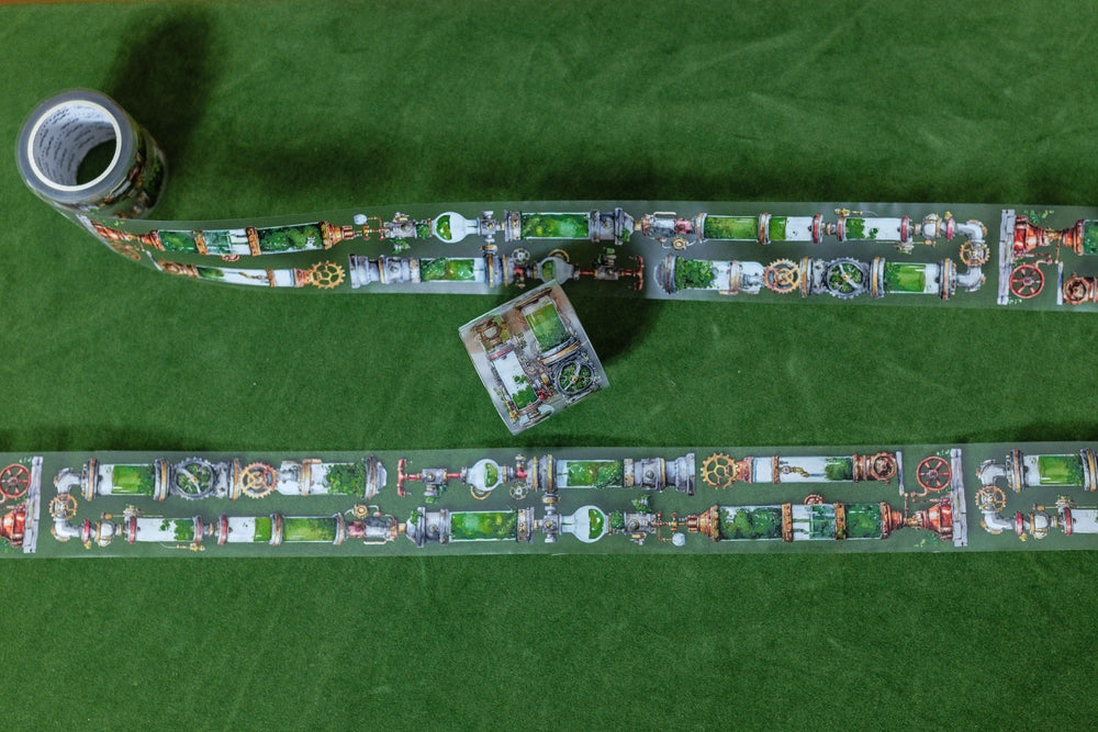 Green Steampunk Transparent Tape