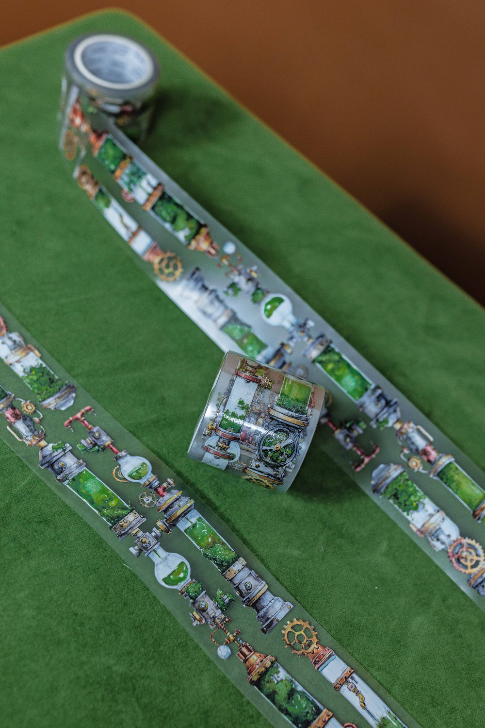 Green Steampunk Transparent Tape