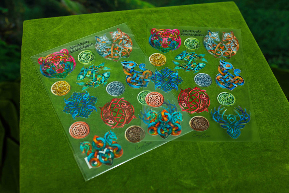 Knotted Creatures Sticker Sheet