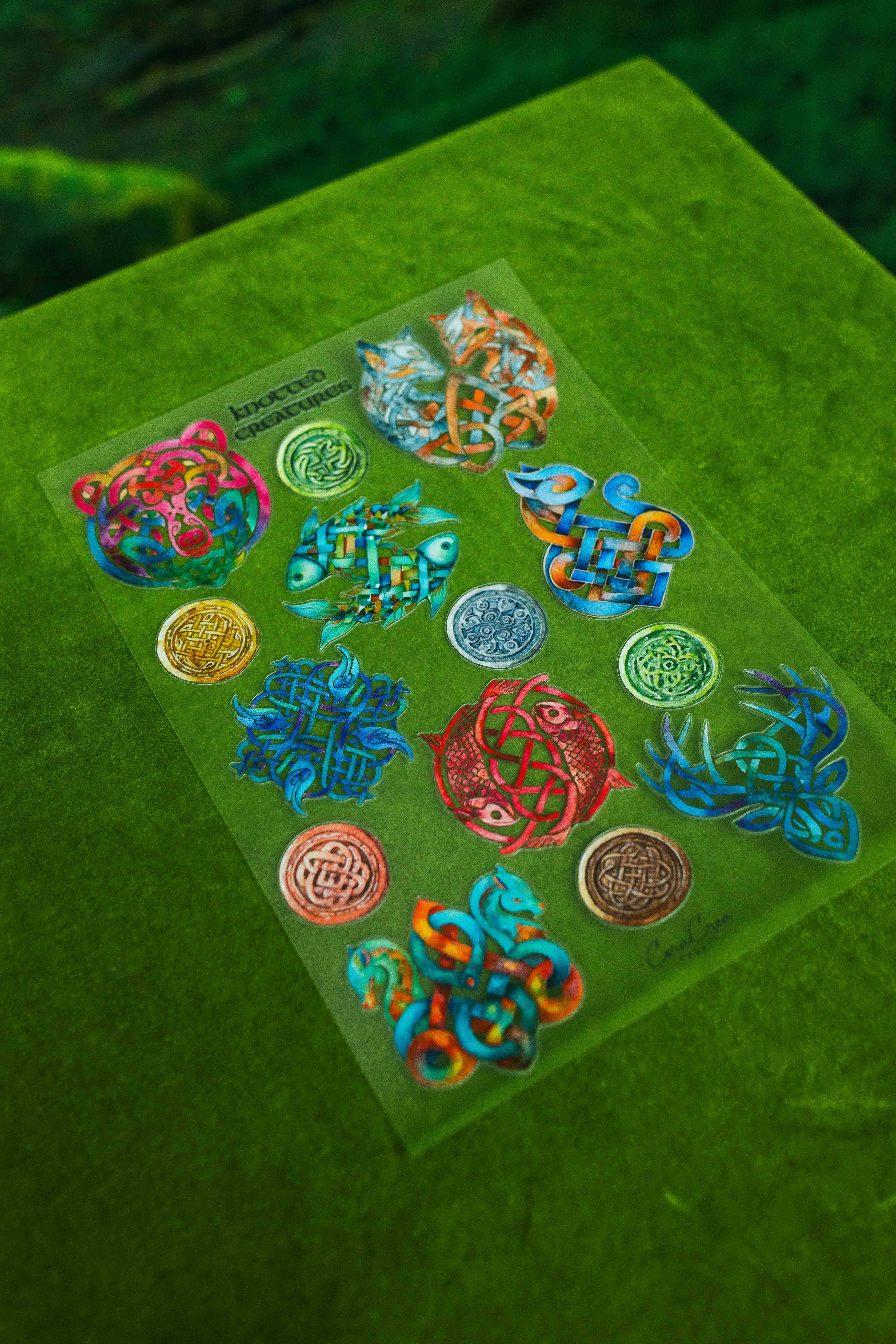 Knotted Creatures Sticker Sheet