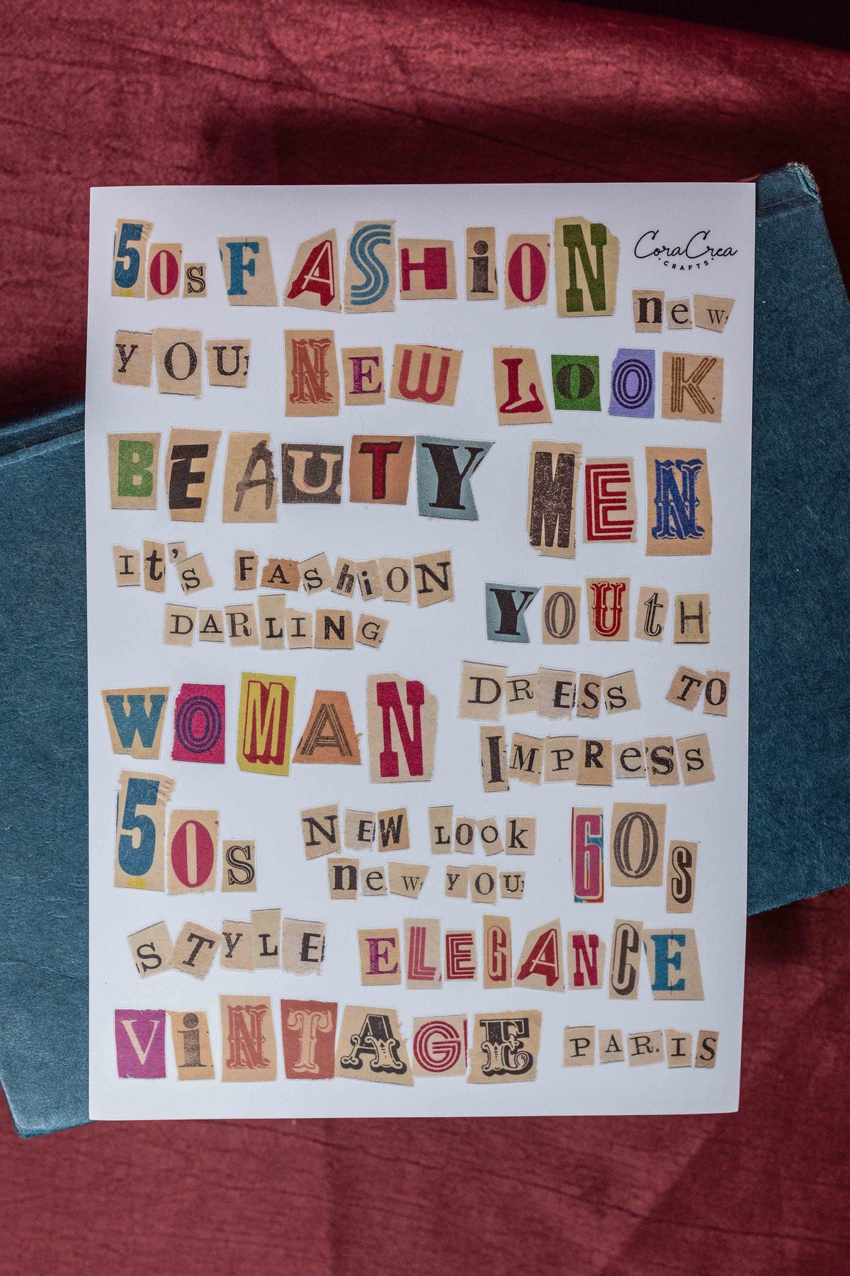 Magazine Letters Sticker Sheet – Sticker Sheets | CoraCreaCrafts