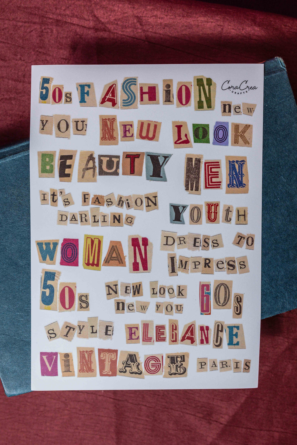 Magazine Letters Sticker Sheet