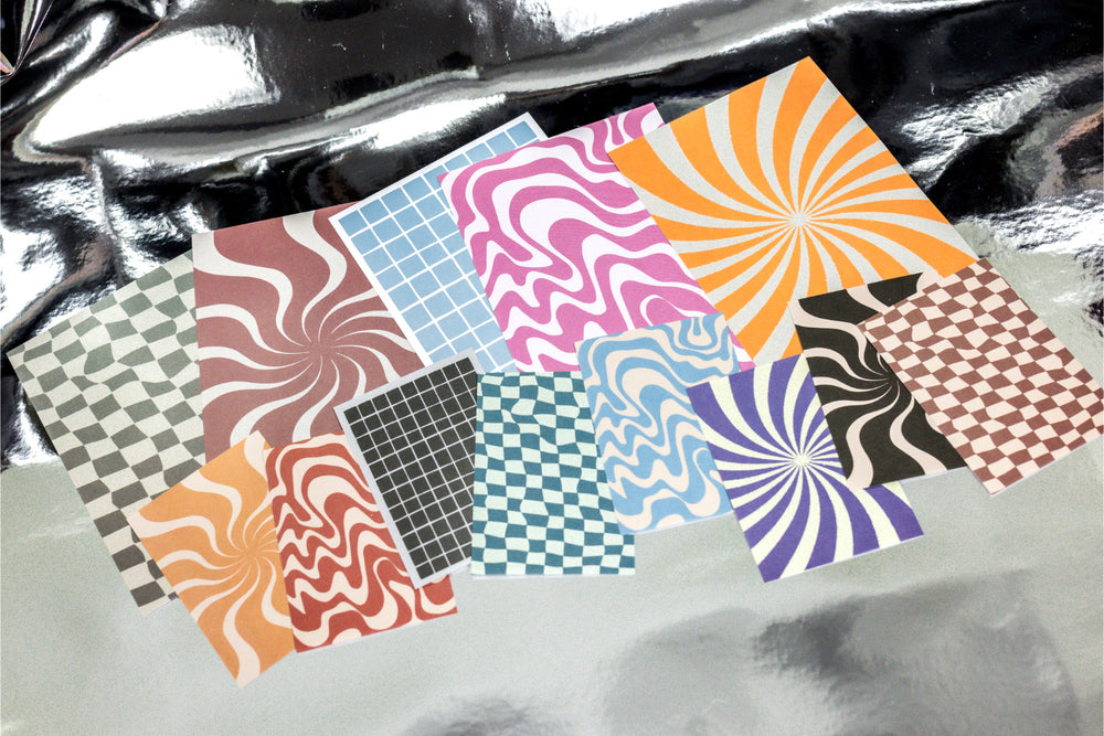 Groovy Background Paper Set