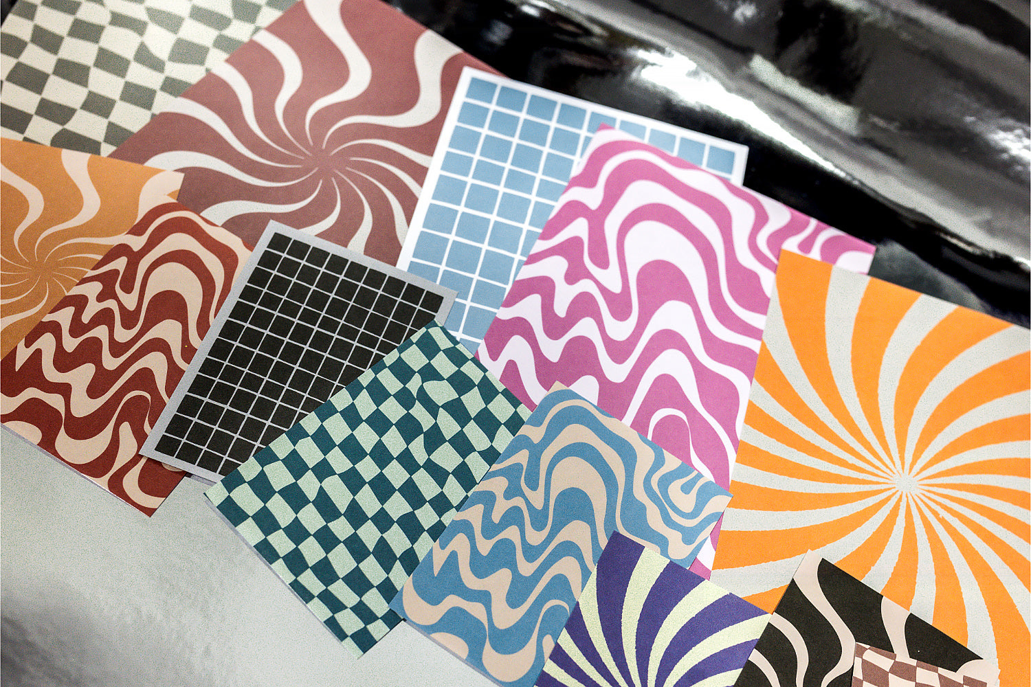 Groovy Background Paper Set