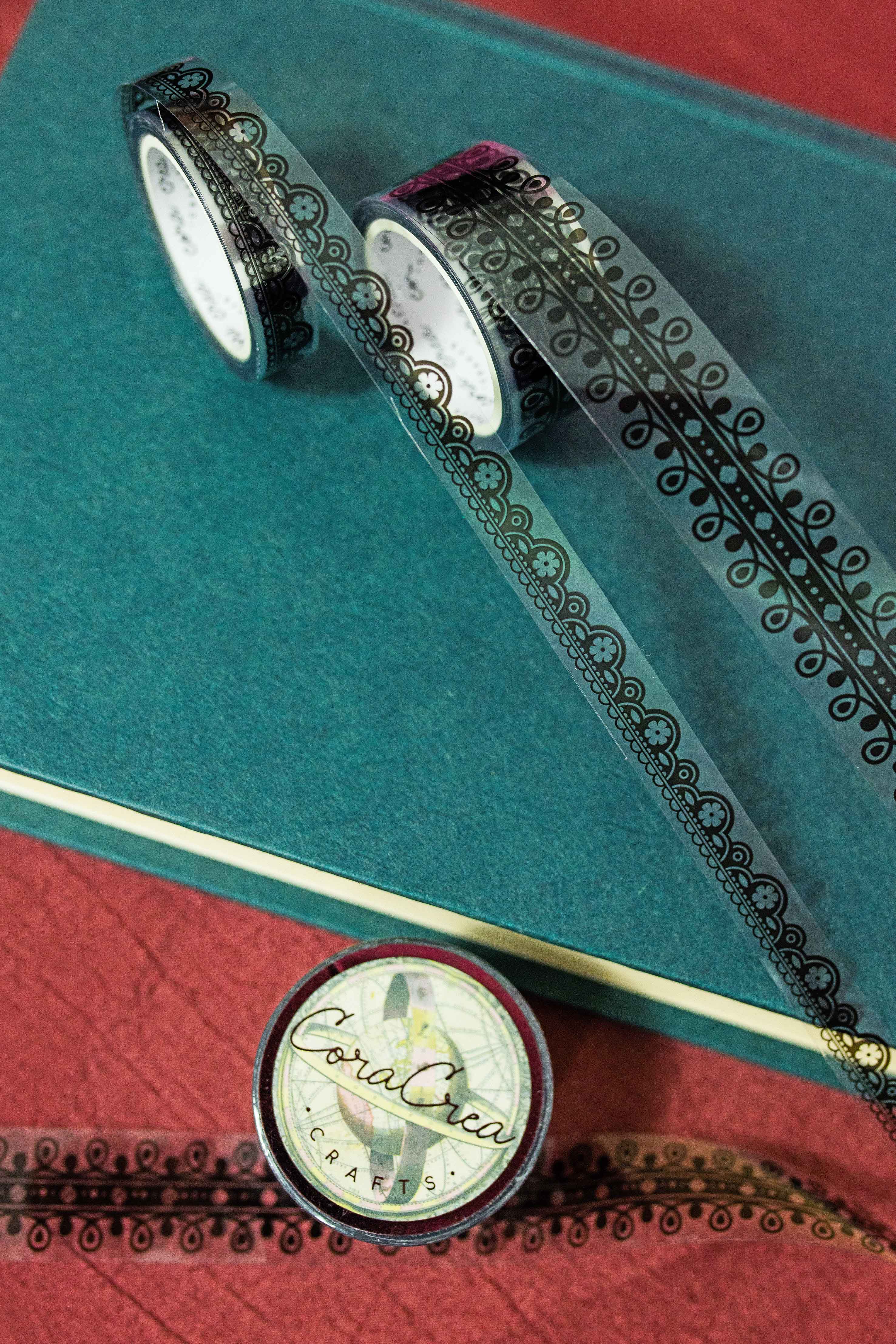 Lace Cutout Transparent Tape Set