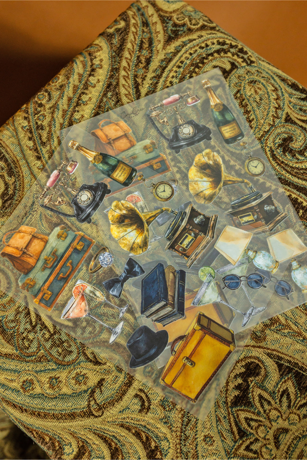 Orient Express Train Stations Sticker Sheet