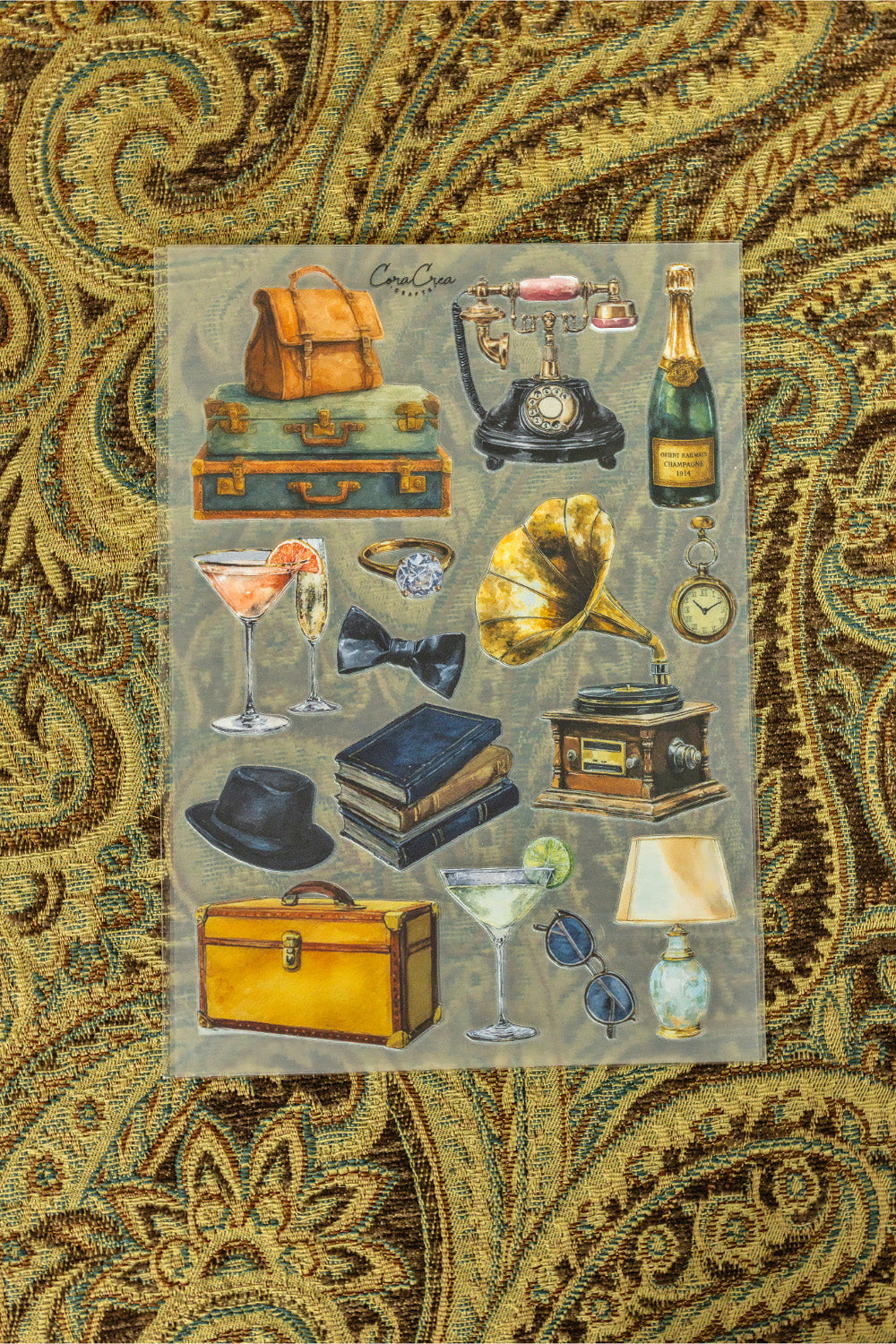 Orient Express Train Stations Sticker Sheet