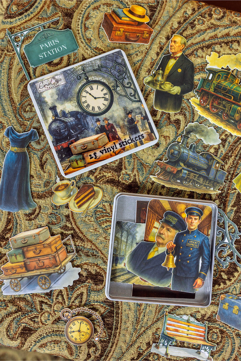 Orient Express Sticker Tin Box