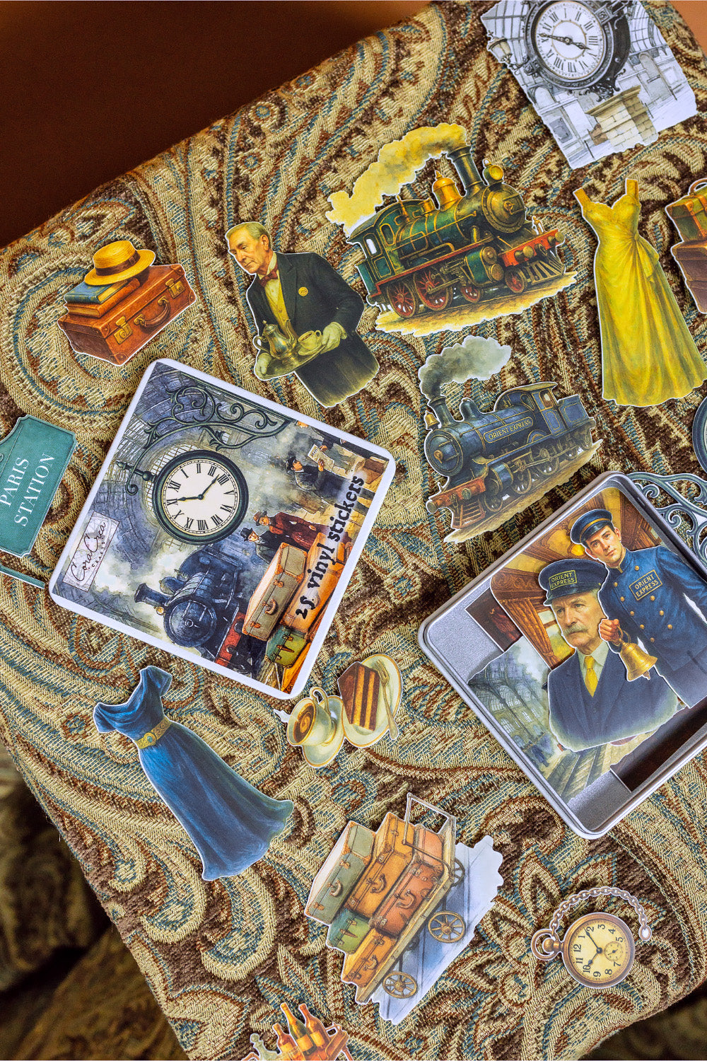 Orient Express Sticker Tin Box