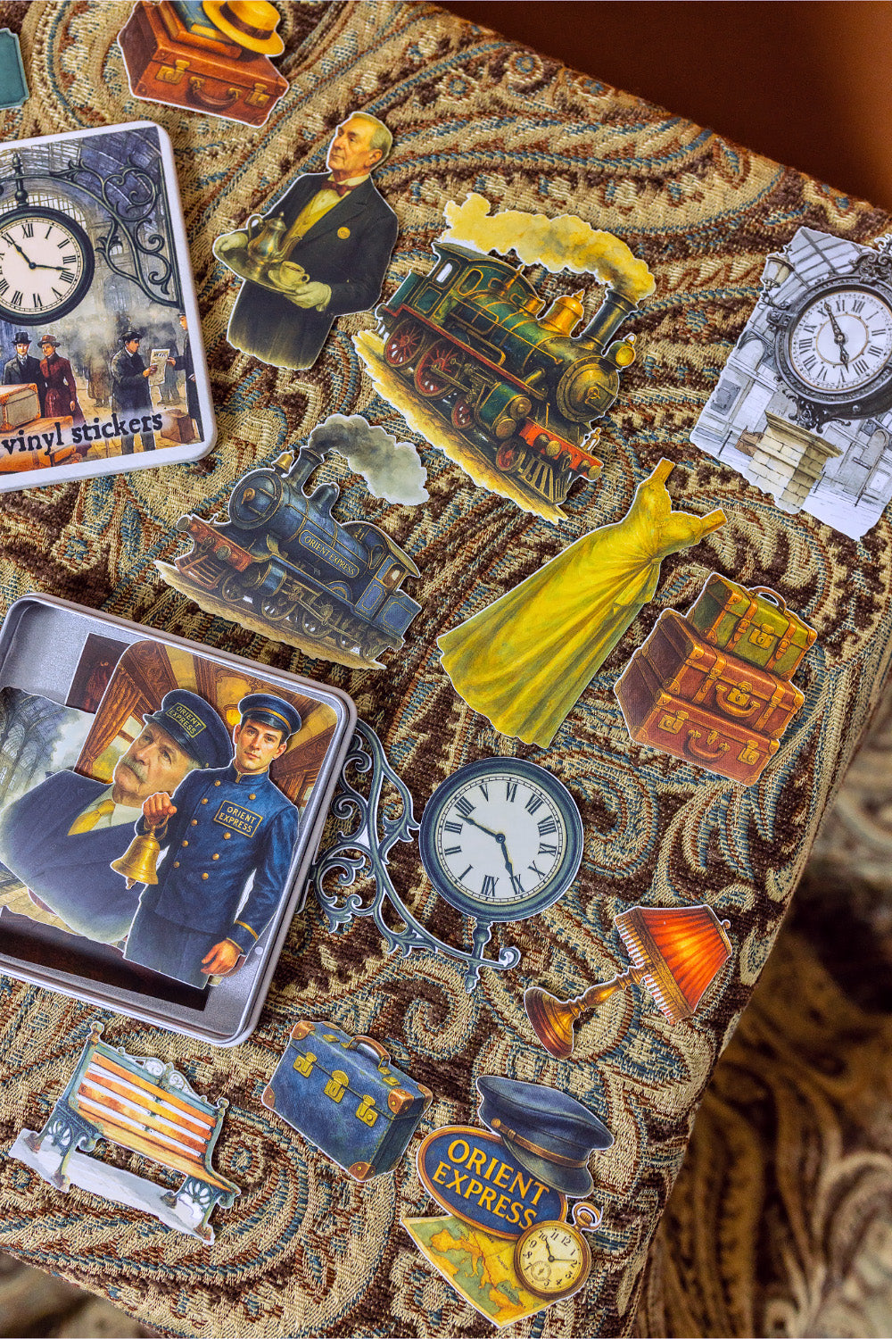 Orient Express Sticker Tin Box