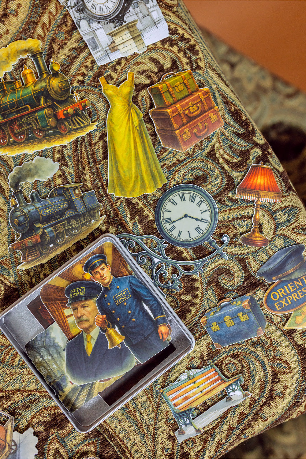 Orient Express Sticker Tin Box