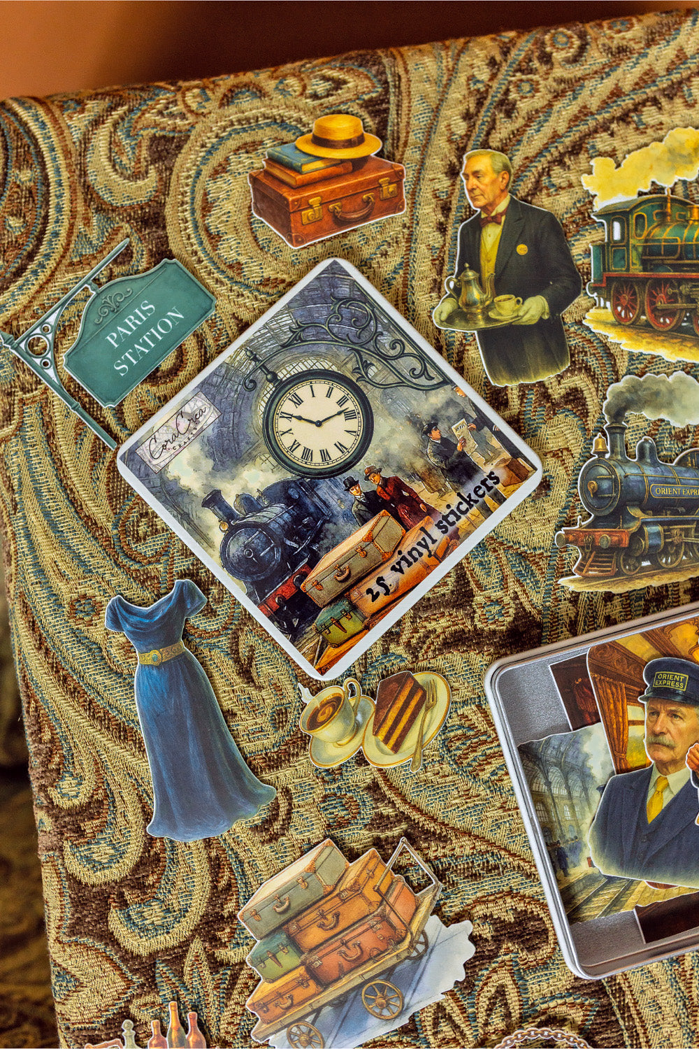Orient Express Sticker Tin Box