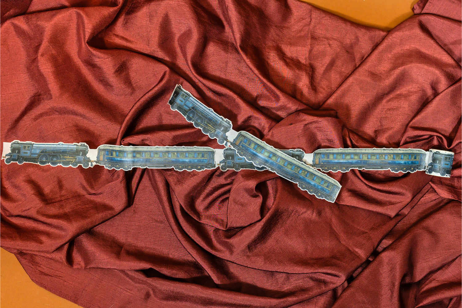 Orient Express Train Cutout Washi Tape