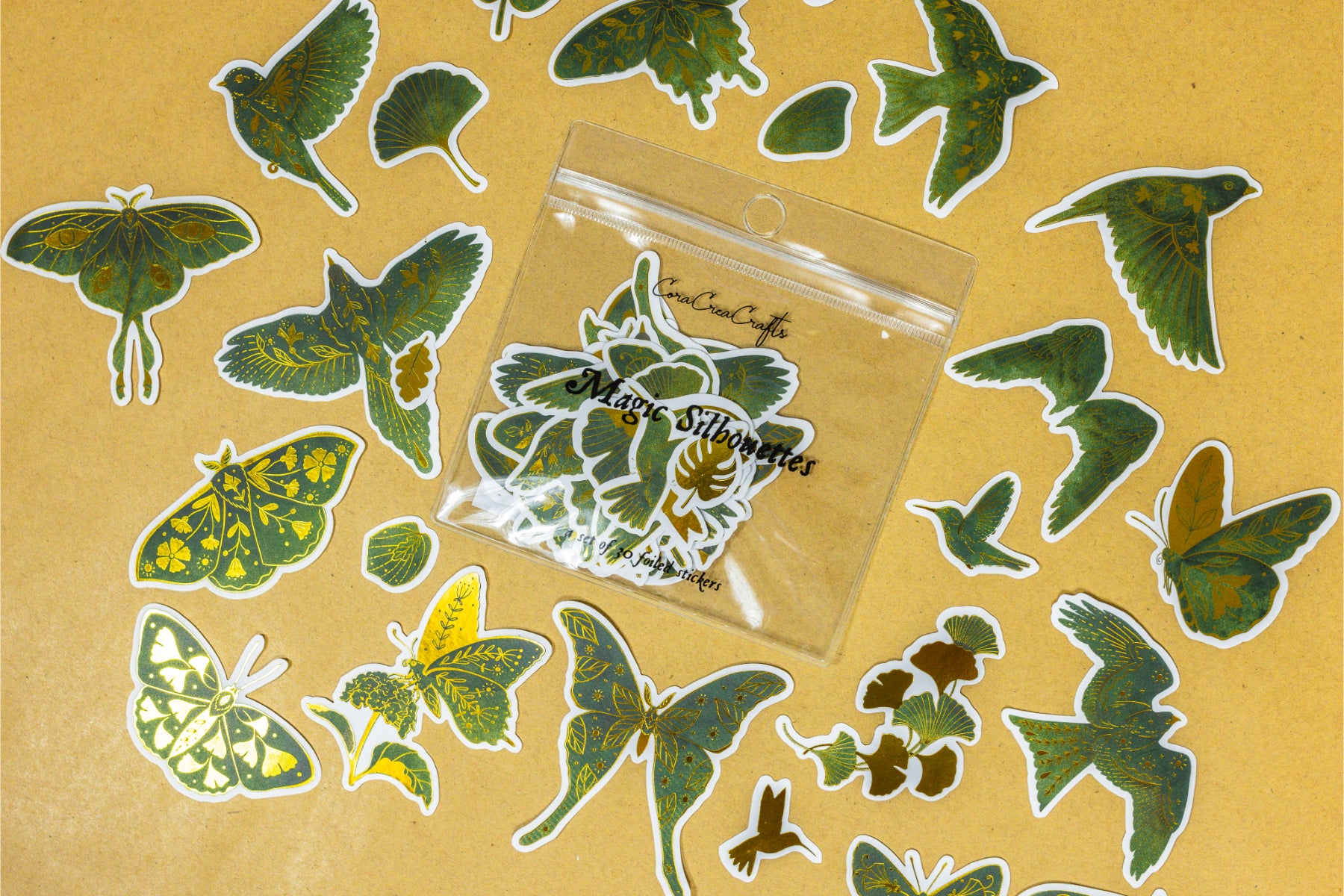 Magical Nature Silhouettes Sticker Pack