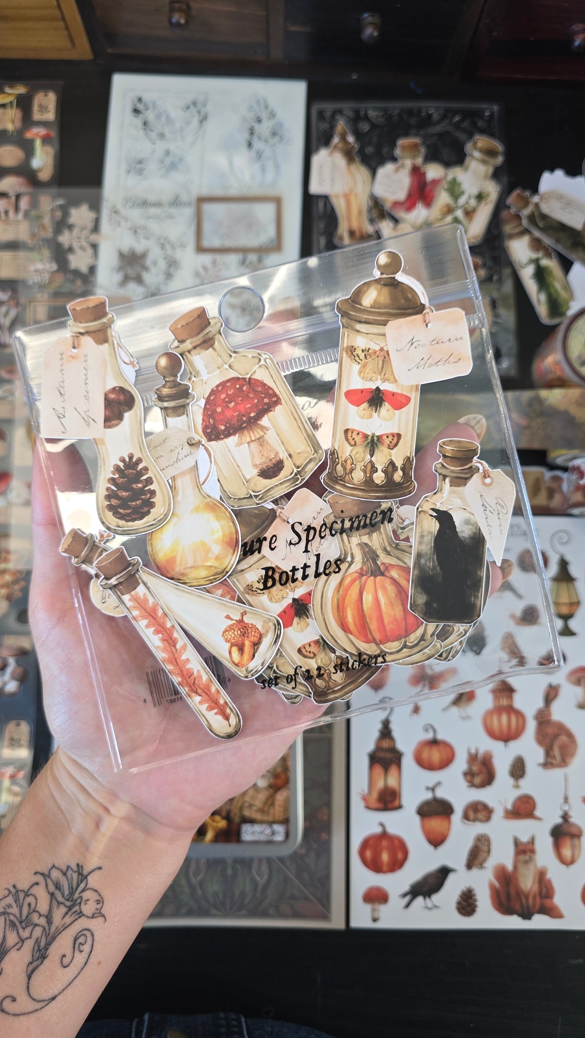 Nature Specimen Bottles Sticker Pack