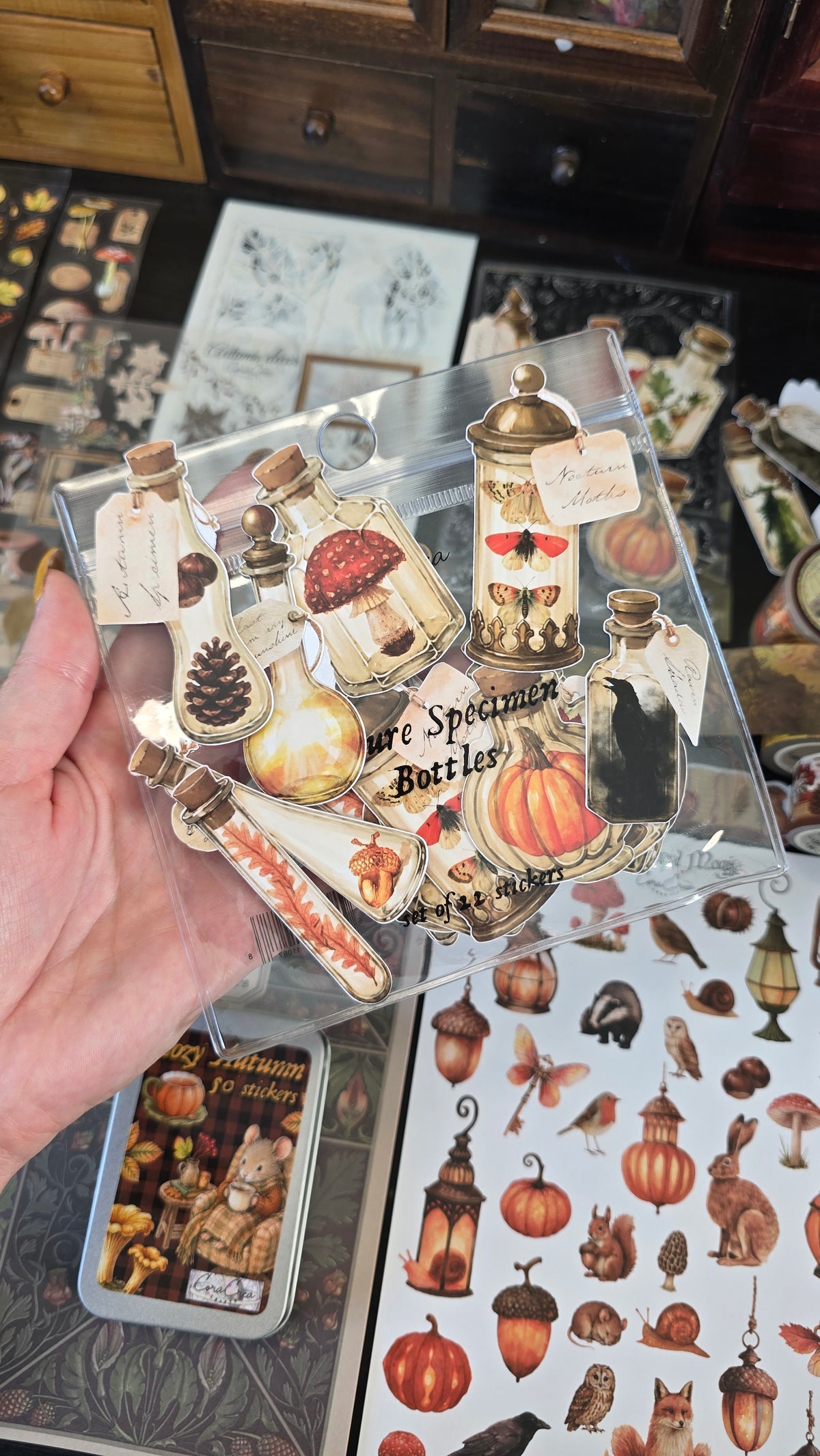 Nature Specimen Bottles Sticker Pack