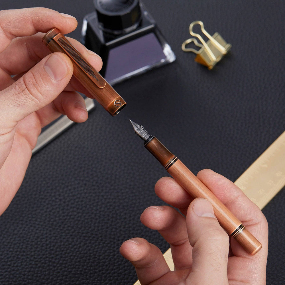 Luxury EDC Copper Fountain Pen - Medium Nib