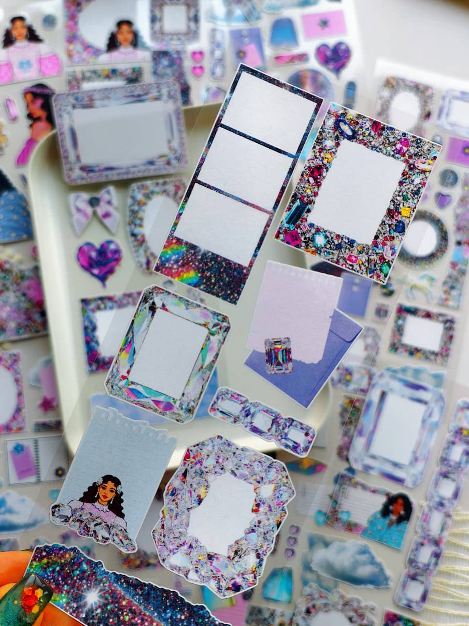 Crystal Haze - Ephemera Sticker Sheet Set